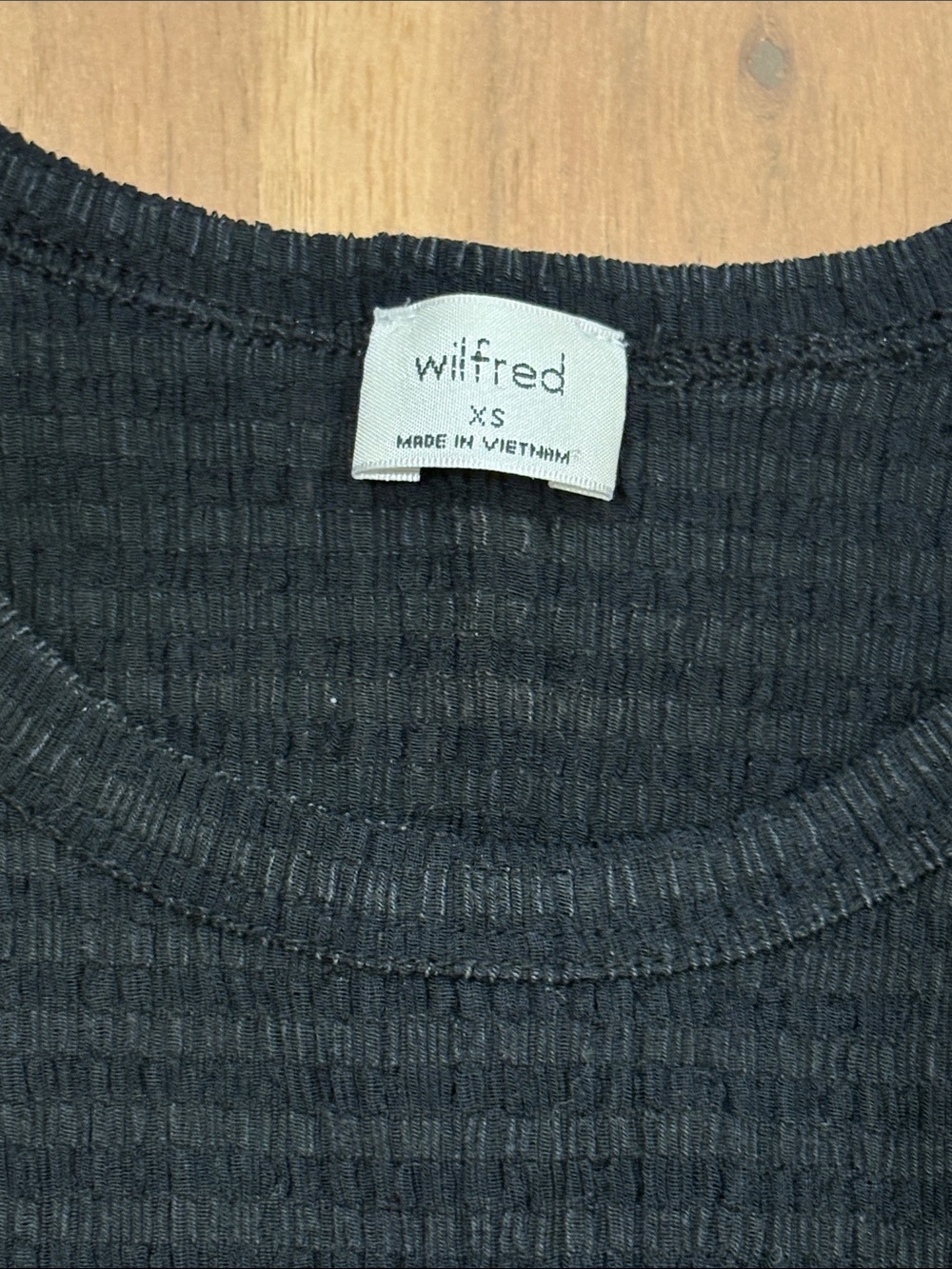 Aritzia Black Ribbed Crop Tank - Picture 2 of 5